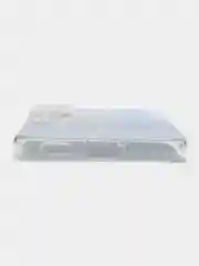 Голубой силиконовый чехол на Samsung Galaxy S22 / Самсунг S22 прозрачный с рисунком, защита камеры
