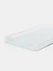 Голубой силиконовый чехол на Samsung Galaxy S22 / Самсунг S22 прозрачный с рисунком, защита камеры