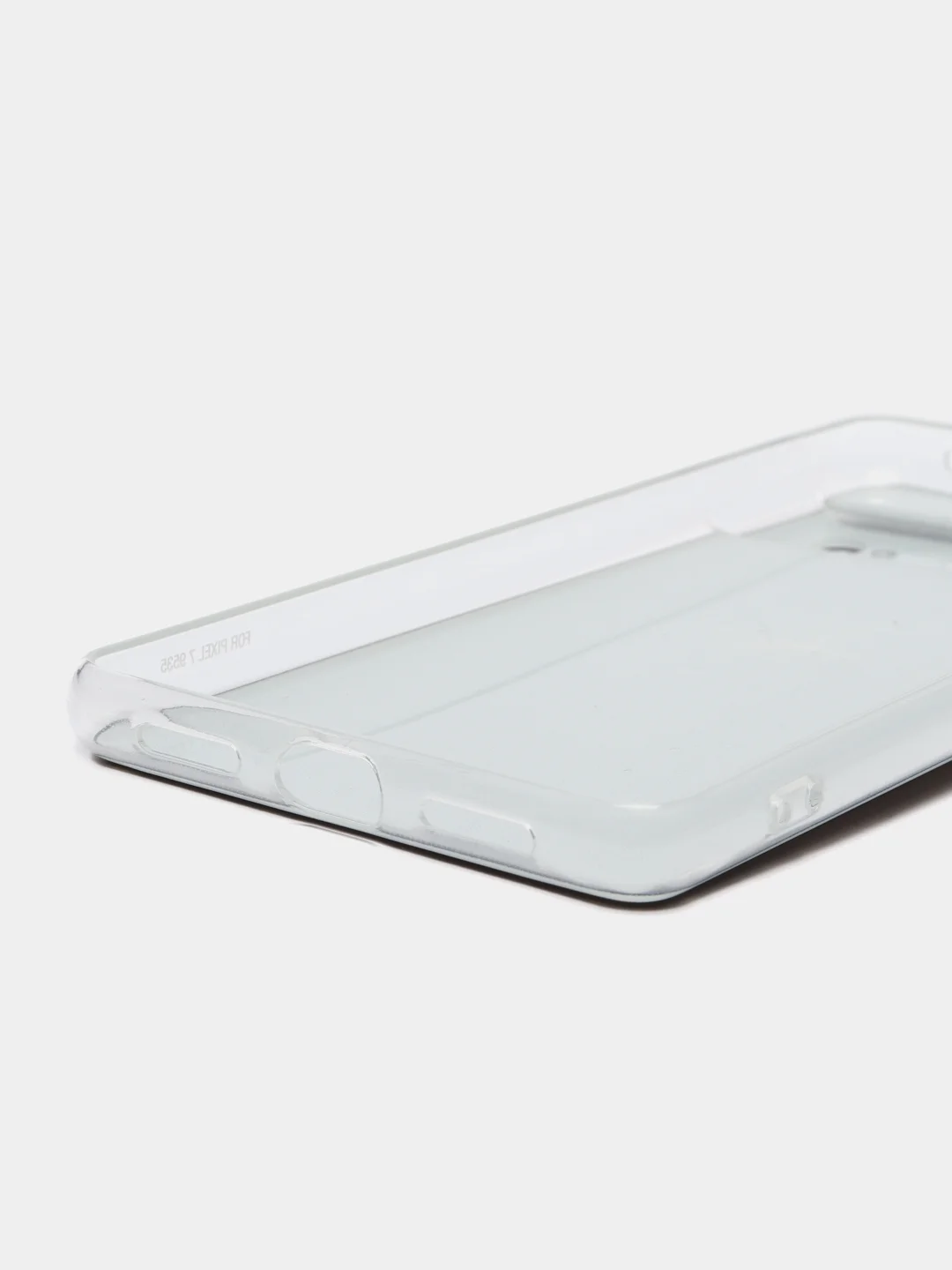 Разноцветный силиконовый чехол на Google Pixel 7 / Гугл Пиксель 7 прозрачный, с рисунком, защита камеры