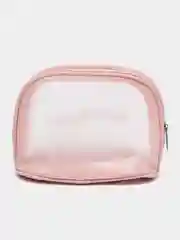 Розовый косметичка водонепроницаемая, полупрозрачная Washbag