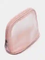 Розовый косметичка водонепроницаемая, полупрозрачная Washbag