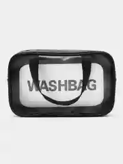 Черный косметичка водонепроницаемая Washbag, прозрачная, для бассейна