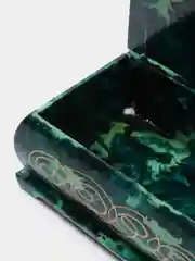 Зеленый шкатулка для хранения ювелирных украшений