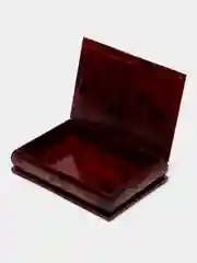 Бордовый шкатулка для хранения ювелирных украшений