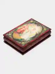 Бордовый шкатулка для хранения ювелирных украшений