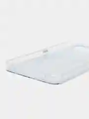 Голубой силиконовый чехол на Samsung Galaxy Z Flip 4 / Самсунг Z Flip 4 с рисунком, защита камеры