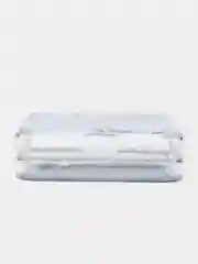 Голубой силиконовый чехол на Samsung Galaxy Z Flip 4 / Самсунг Z Flip 4 с рисунком, защита камеры