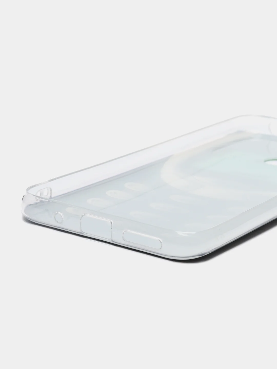 Угольный силиконовый чехол на Xiaomi Poco C40 / Сяоми Поко С40 прозрачный с рисунком, защита камеры