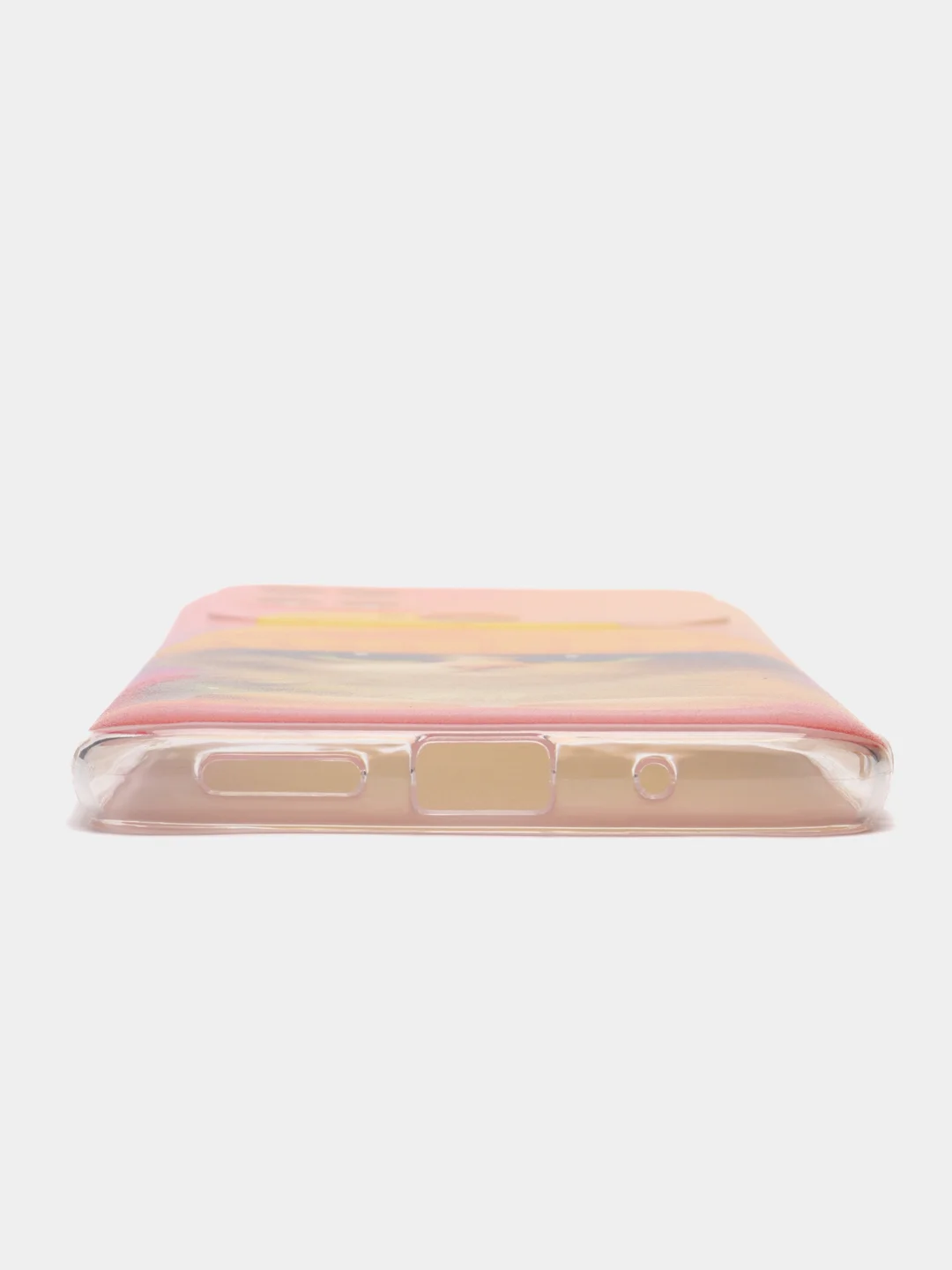 Желтый силиконовый чехол на Xiaomi Poco C40 / Сяоми Поко С40 прозрачный с рисунком, защита камеры
