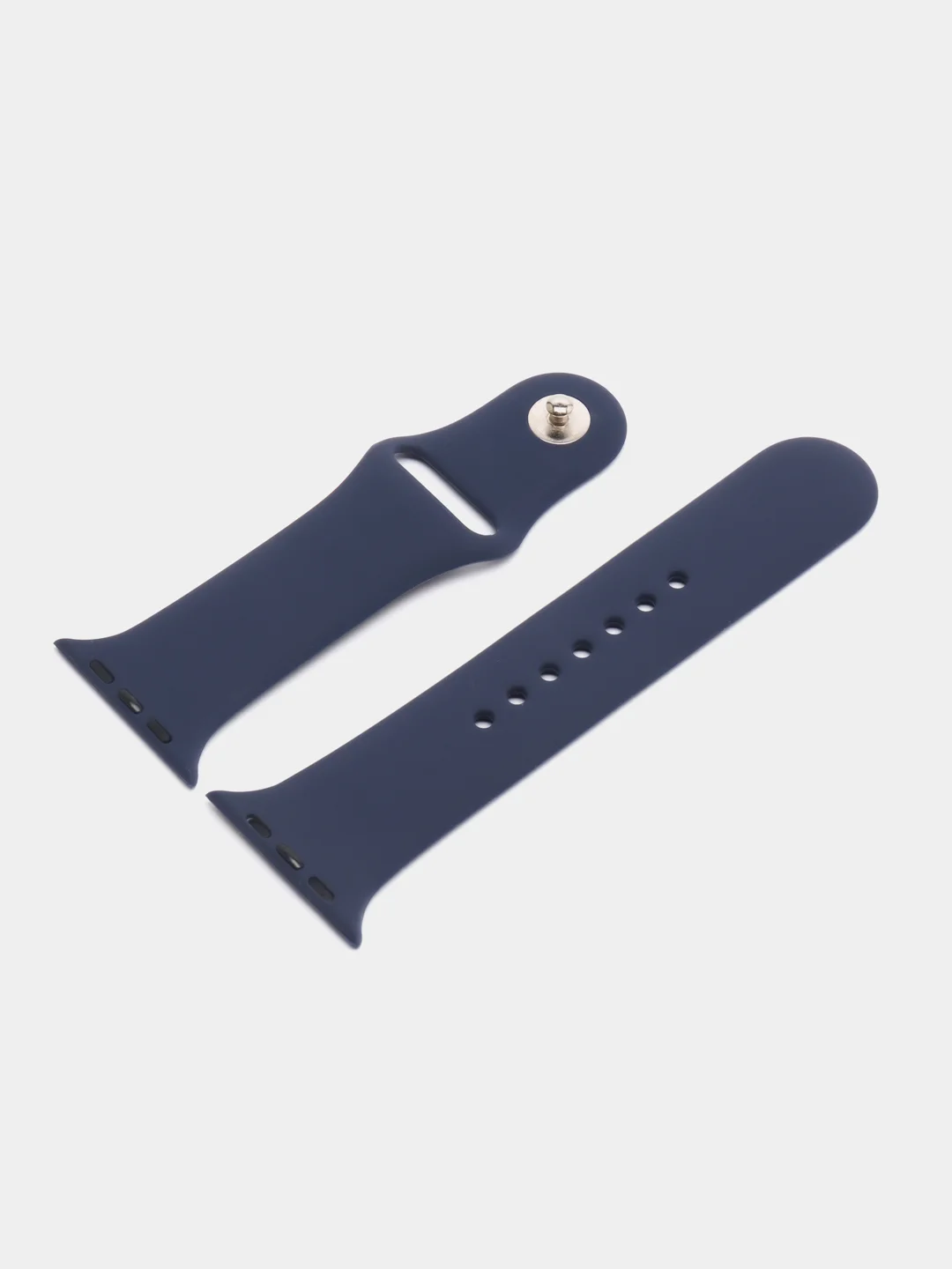 Темно-синий бампер с защитным стеклом и ремешком для Apple Watch 38/40/41/42/44/45/49