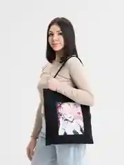 Угольный сумка-шоппер по мотивам аниме "Моя геройская академия"