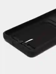 Черный чехол Xiaomi Poco X4 Pro (Сяоми Поко Х4 Про), силиконовый, с карманом для карты