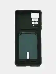Зеленый чехол Xiaomi Redmi Note 11 Pro / Note 12 Pro, Редми Нот 11 про с карманом для карты