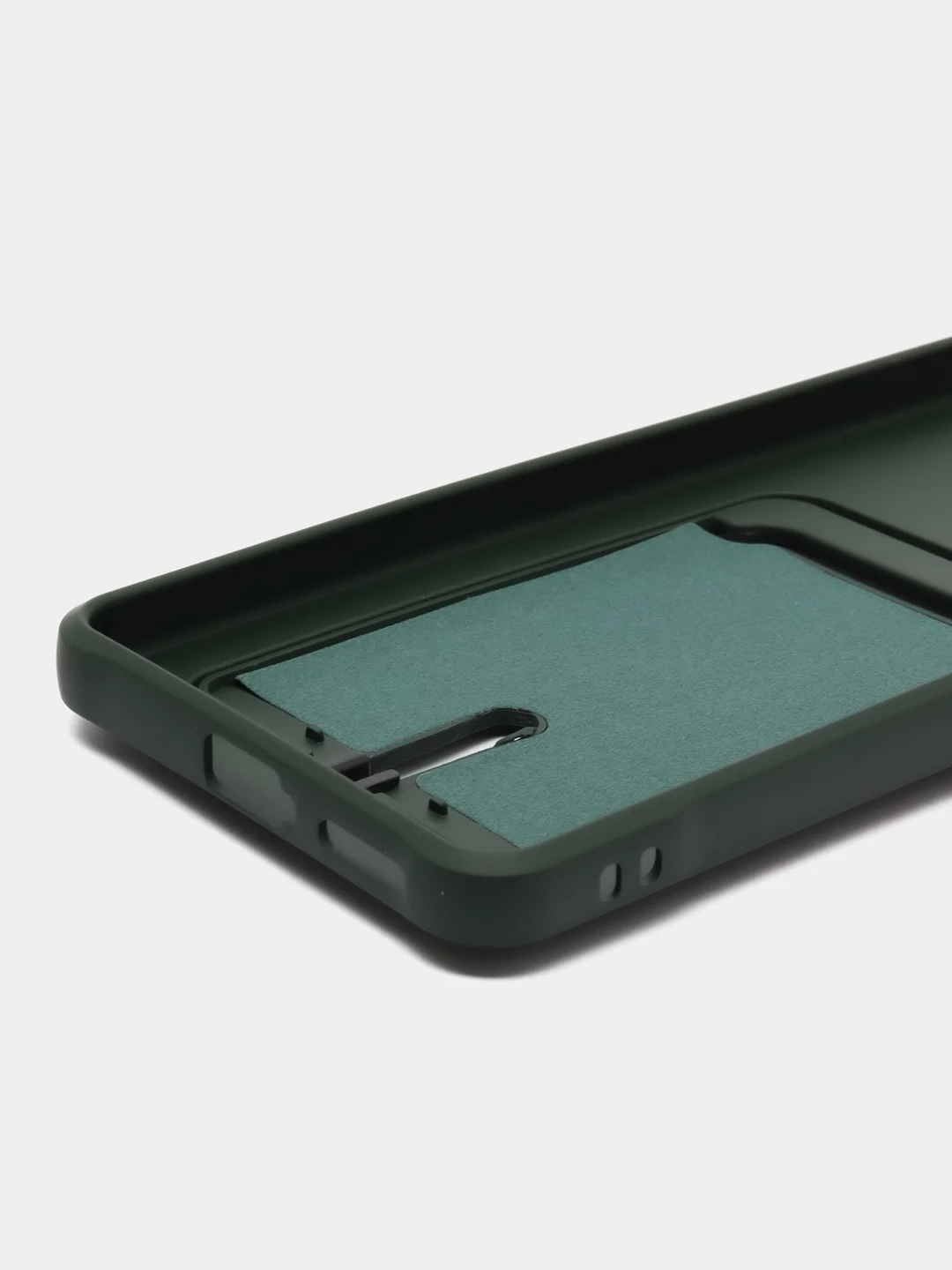 Зеленый чехол Xiaomi Redmi Note 11 Pro / Note 12 Pro, Редми Нот 11 про с карманом для карты