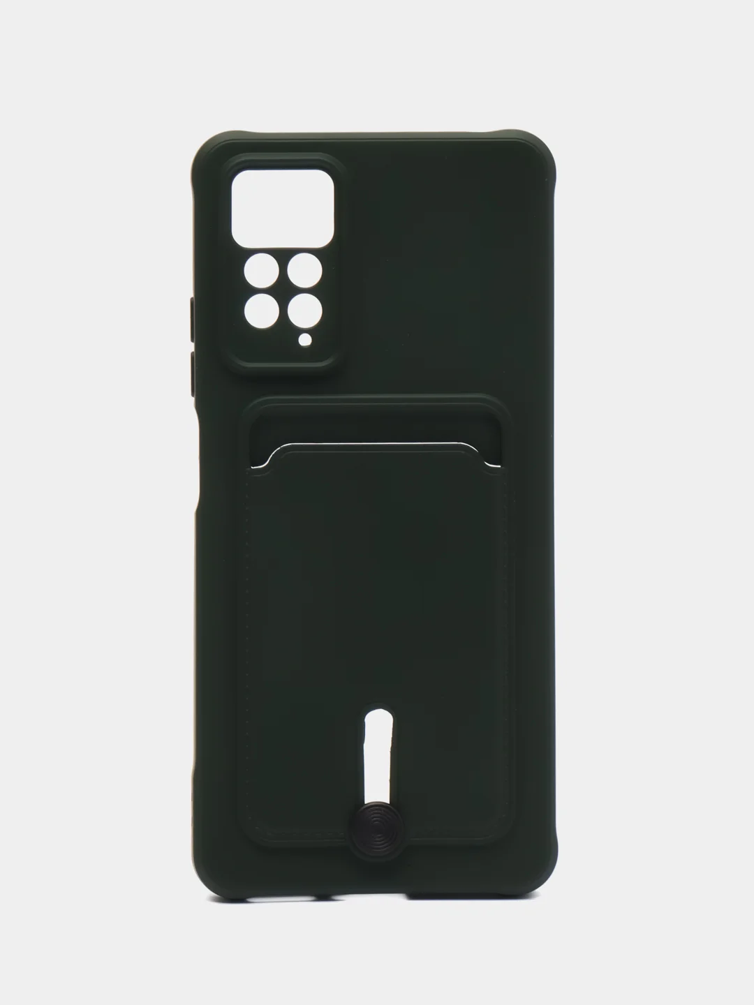 Зеленый чехол Xiaomi Redmi Note 11 Pro / Note 12 Pro, Редми Нот 11 про с карманом для карты