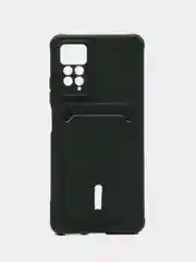 Зеленый чехол Xiaomi Redmi Note 11 Pro / Note 12 Pro, Редми Нот 11 про с карманом для карты