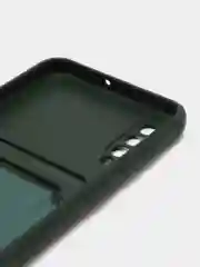 Зеленый чехол Samsung Galaxy, Самсунг Галакси A50 / A50s / A30s, силиконовый, с карманом для карты