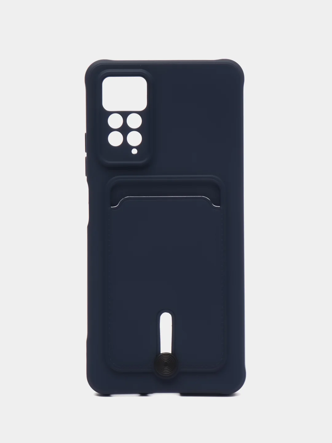 Темно-синий чехол Xiaomi Redmi Note 11 Pro / Note 12 Pro, Редми Нот 11 про с карманом для карты