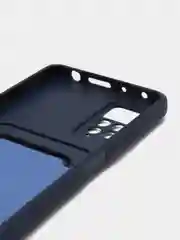 Темно-синий чехол Xiaomi Redmi Note 11 Pro / Note 12 Pro, Редми Нот 11 про с карманом для карты