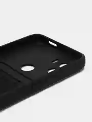 Черный чехол Xiaomi Redmi A1 Plus A2+ Poco C51 Редми А1 Плюс силиконовый, с карманом для карты