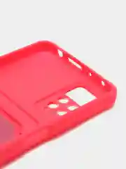 Тёмно-розовый чехол Xiaomi Redmi Note 11 Pro / Note 12 Pro, Редми Нот 11 про с карманом для карты