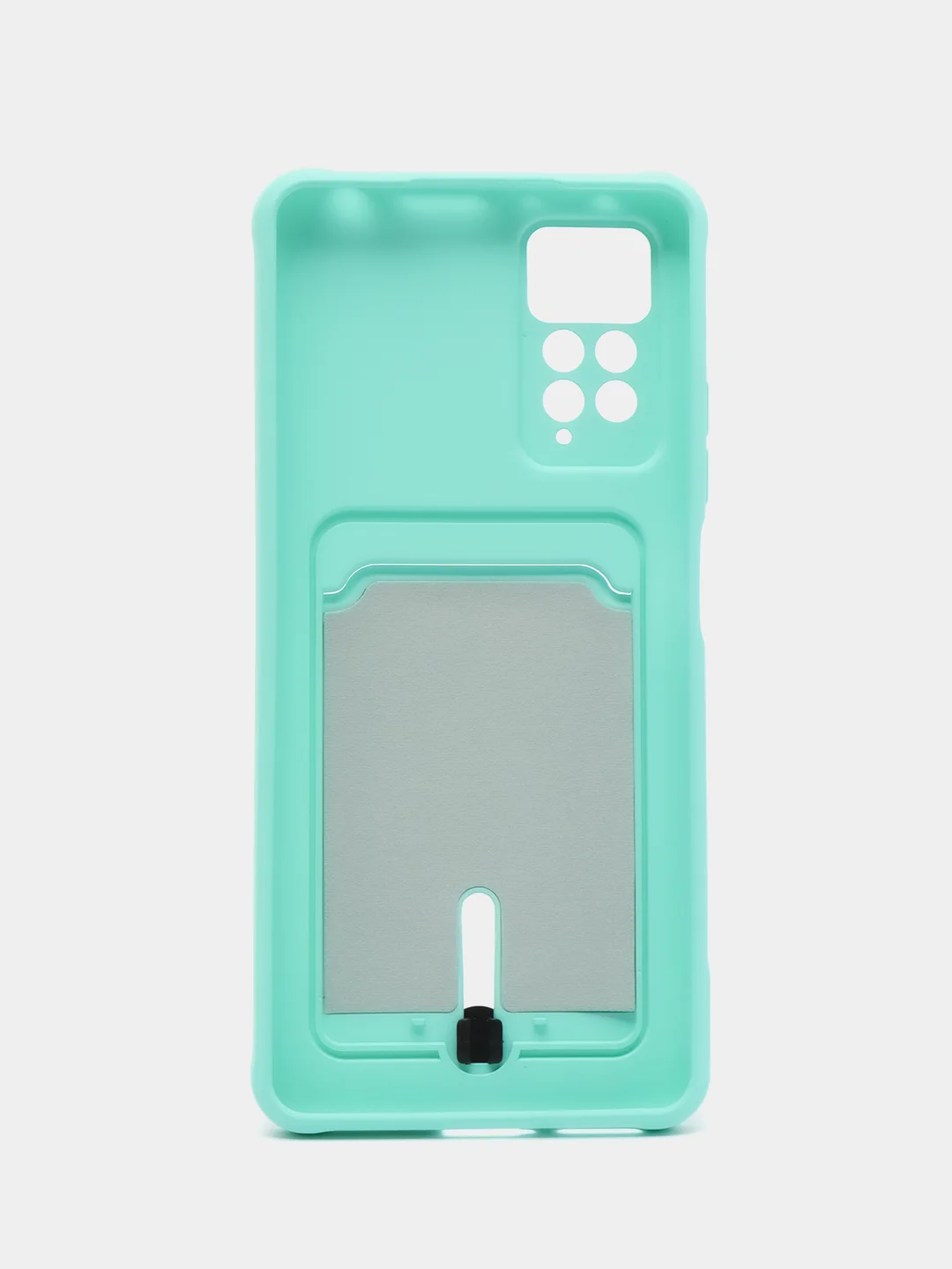 Бирюзовый чехол Xiaomi Redmi Note 11 Pro / Note 12 Pro, Редми Нот 11 про с карманом для карты