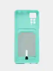 Бирюзовый чехол Xiaomi Redmi Note 11 Pro / Note 12 Pro, Редми Нот 11 про с карманом для карты
