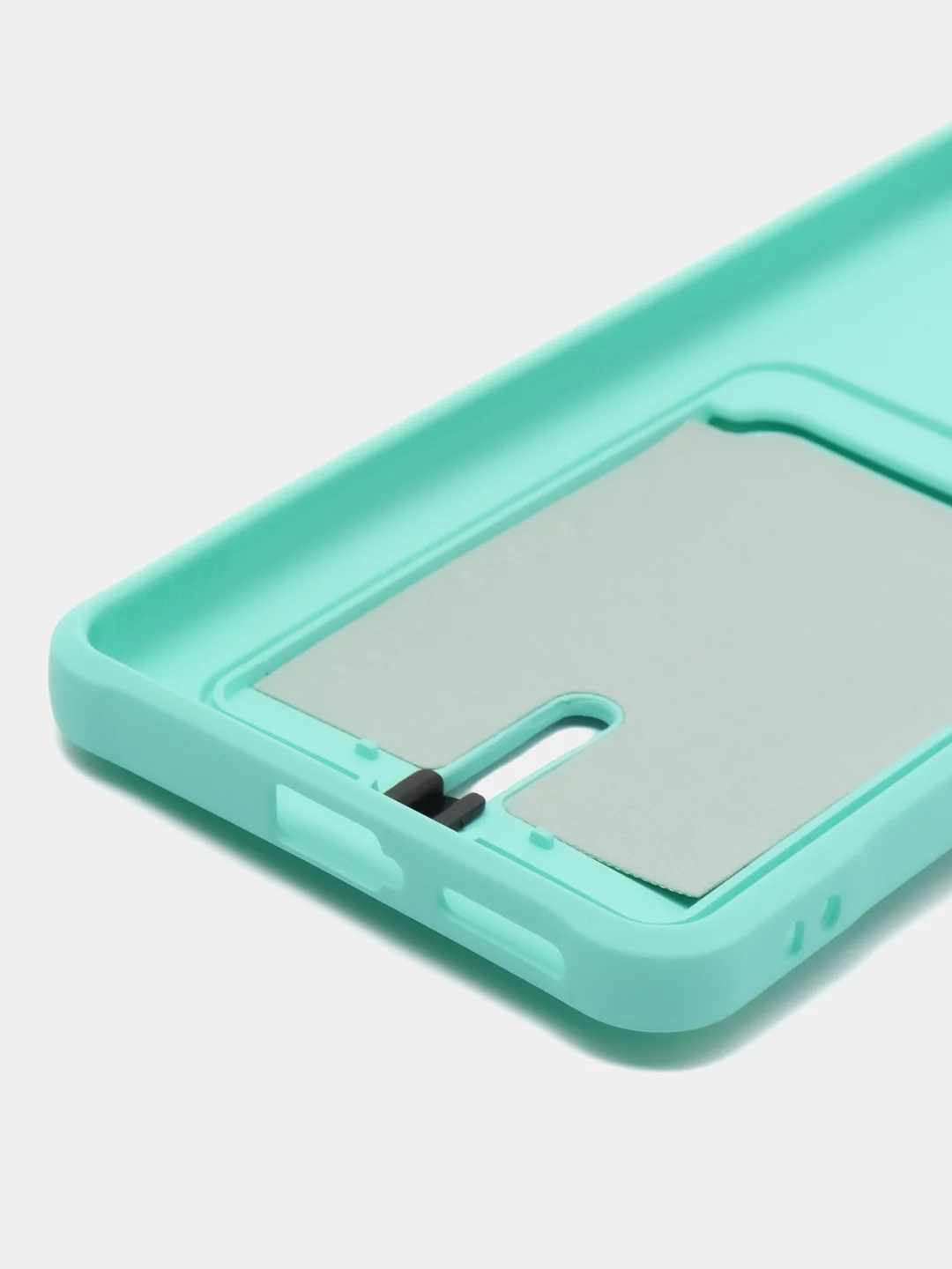 Бирюзовый чехол Xiaomi Redmi Note 11 Pro / Note 12 Pro, Редми Нот 11 про с карманом для карты