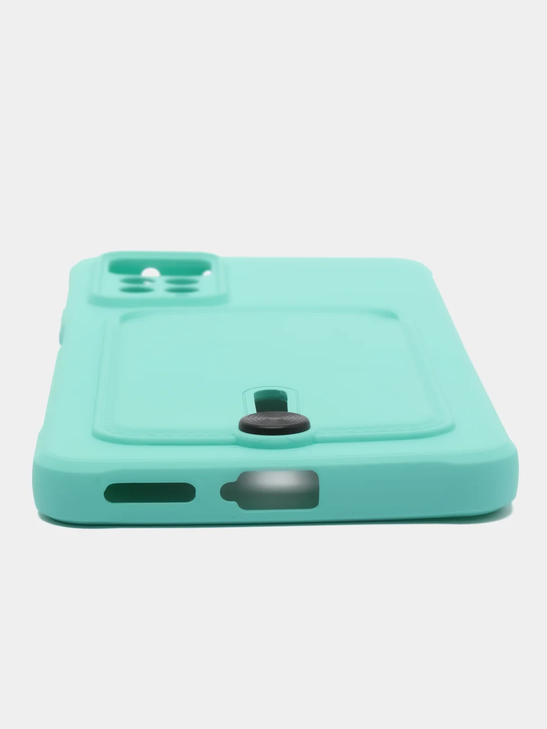 Бирюзовый чехол Xiaomi Redmi Note 11 Pro / Note 12 Pro, Редми Нот 11 про с карманом для карты