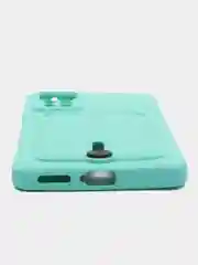 Бирюзовый чехол Xiaomi Redmi Note 11 Pro / Note 12 Pro, Редми Нот 11 про с карманом для карты