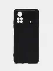Черный чехол для Xiaomi Poco X4 Pro (Сяоми Поко Х4 Про) черный, силиконовый