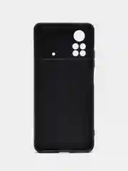 Черный чехол для Xiaomi Poco X4 Pro (Сяоми Поко Х4 Про) черный, силиконовый
