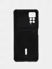 Черный чехол Xiaomi Redmi Note 11 Pro / Note 12 Pro, Редми Нот 11 про с карманом для карты
