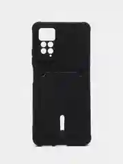 Черный чехол Xiaomi Redmi Note 11 Pro / Note 12 Pro, Редми Нот 11 про с карманом для карты