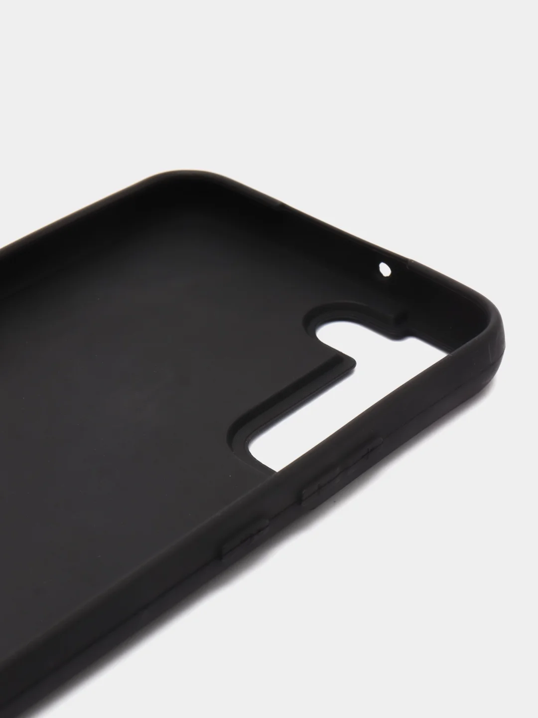 Угольный чехол Samsung Galaxy S22 Plus, Самсунг Галакси С22 Плюс силиконовый, матовый, черный
