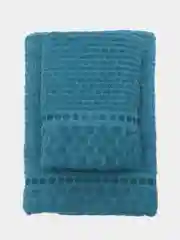 Синий набор махровых полотенец, 2 шт банное70*140+полубанное 50*80