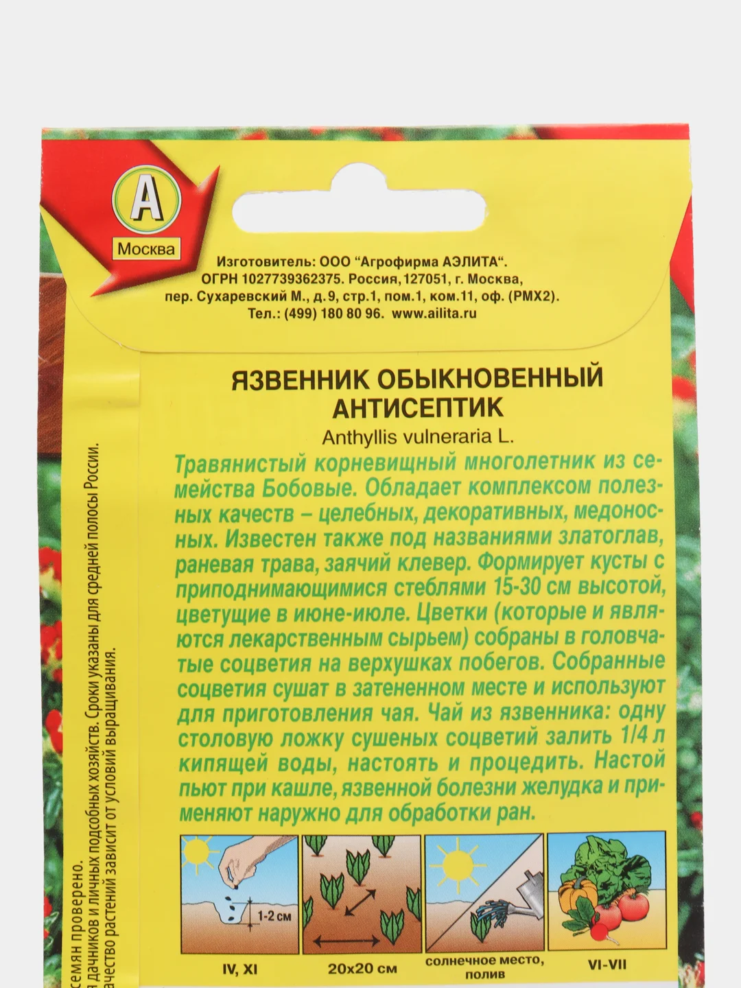 Язвенник Аэлита "Антисептик"