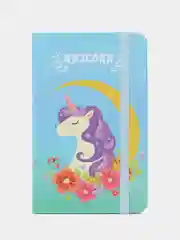 Голубой записная книжка "Единорог"