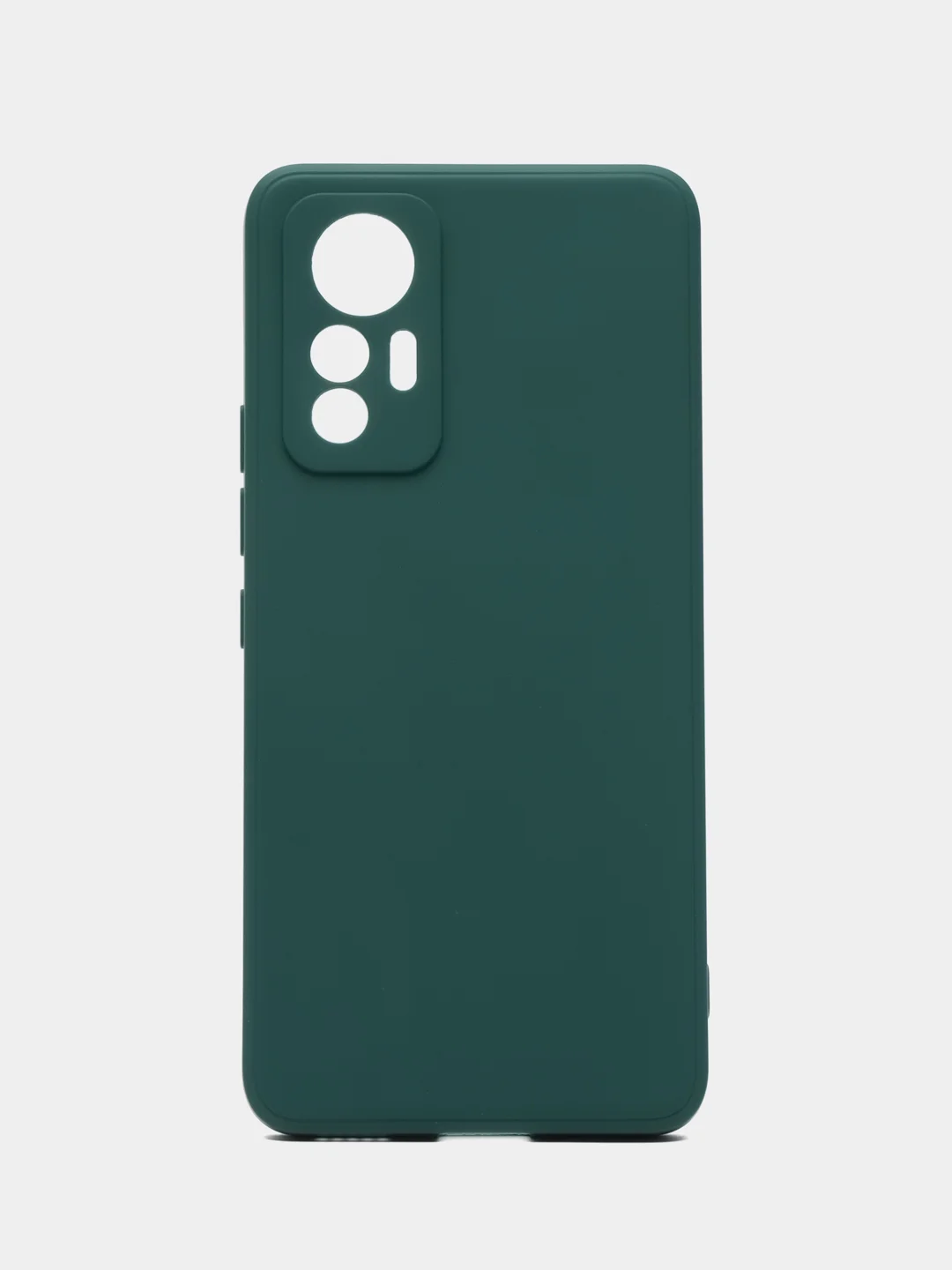 Тёмно-зелёный силиконовый чехол для Xiaomi 12 Lite (Сяоми 12 Лайт), прозрачный