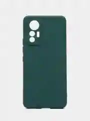 Тёмно-зелёный силиконовый чехол для Xiaomi 12 Lite (Сяоми 12 Лайт), прозрачный