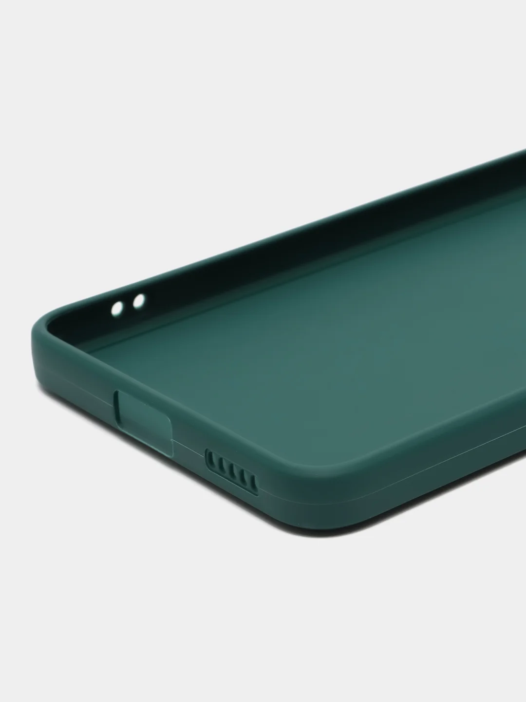 Тёмно-зелёный силиконовый чехол для Xiaomi 12 Lite (Сяоми 12 Лайт), прозрачный