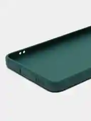 Тёмно-зелёный силиконовый чехол для Xiaomi 12 Lite (Сяоми 12 Лайт), прозрачный