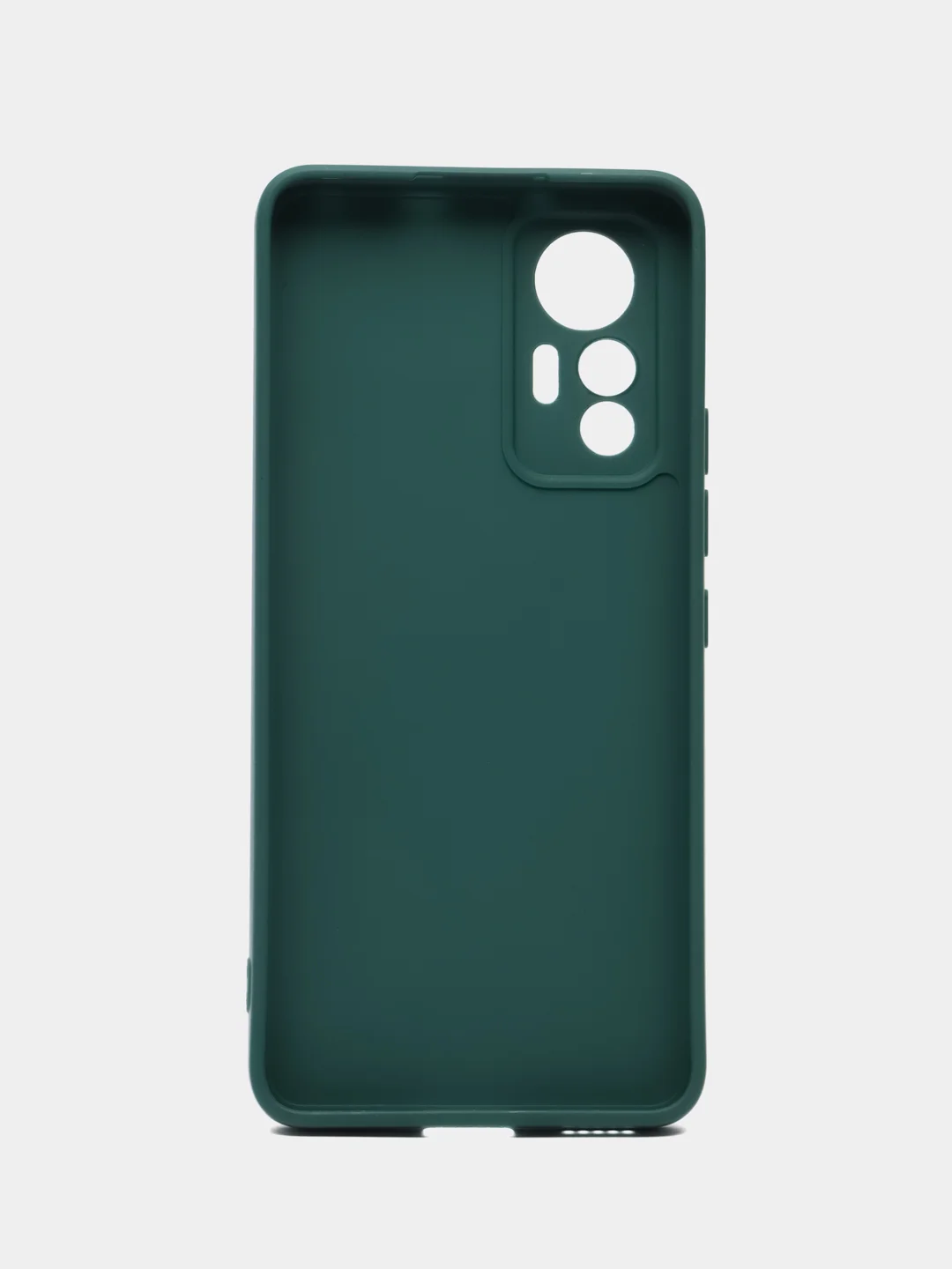 Тёмно-зелёный силиконовый чехол для Xiaomi 12 Lite (Сяоми 12 Лайт), прозрачный