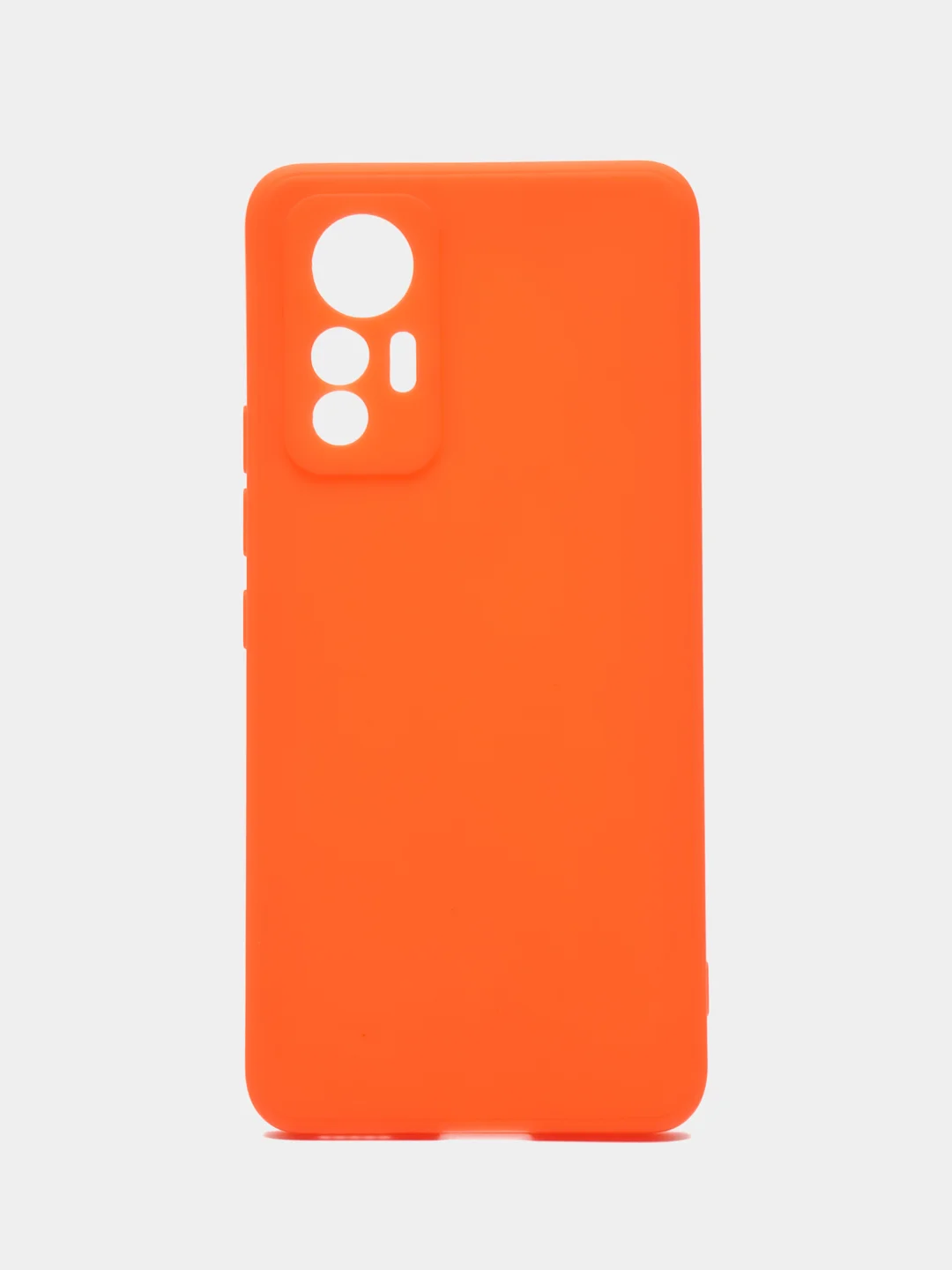 Оранжевый силиконовый чехол для Xiaomi 12 Lite (Сяоми 12 Лайт), прозрачный