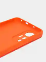 Оранжевый силиконовый чехол для Xiaomi 12 Lite (Сяоми 12 Лайт), прозрачный