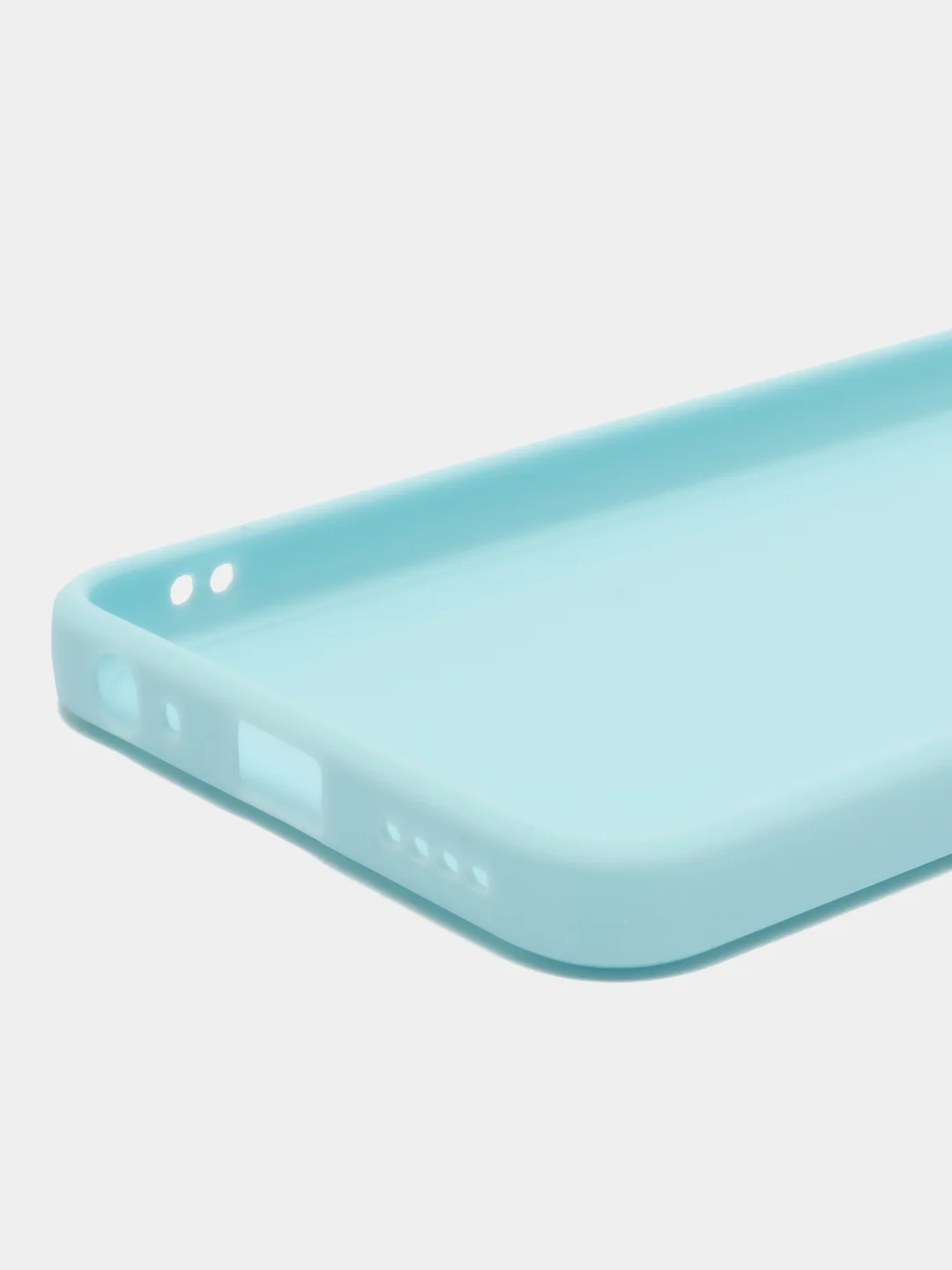 Голубой чехол для Vivo Y22 (Виво у22), прозрачный, силиконовый