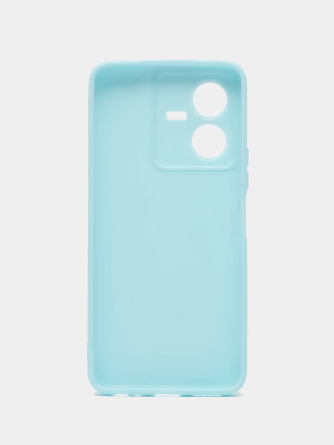 Голубой чехол для Vivo Y22 (Виво у22), прозрачный, силиконовый