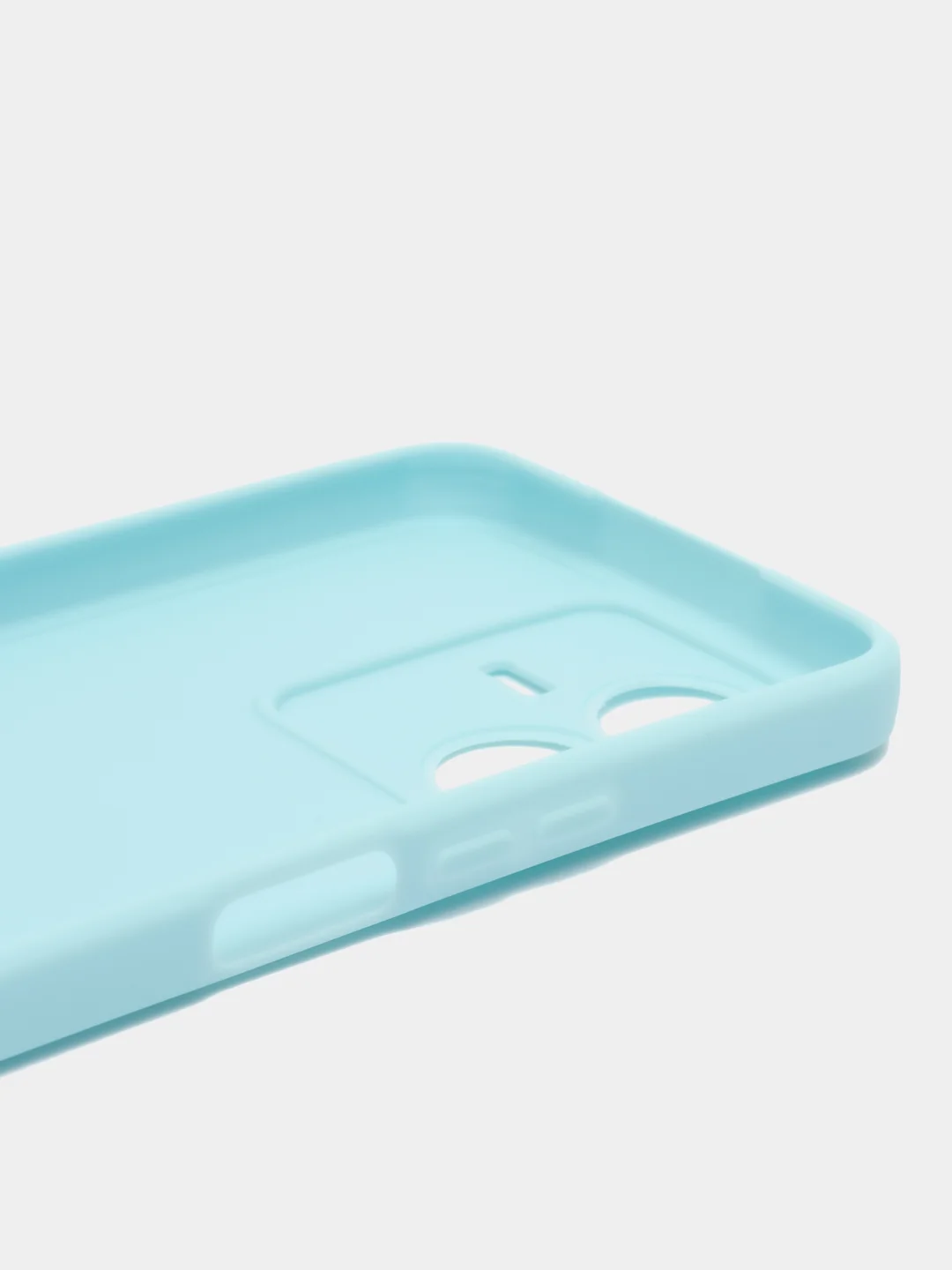 Голубой чехол для Vivo Y22 (Виво у22), прозрачный, силиконовый
