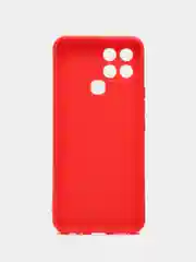 Красный чехол для Infinix Smart 6 (Инфиникс Смарт 6), силиконовый