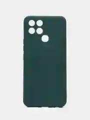 Тёмно-зелёный чехол для Infinix Smart 6 (Инфиникс Смарт 6), силиконовый